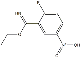 N-(3-(ethoxy(imino)methyl)-4-fluorophenyl)-N-oxohydroxylammonium Structure