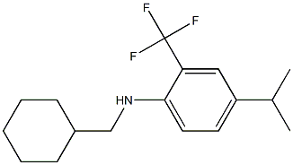 N-(cyclohexylmethyl)-2-(trifluoromethyl)-4-isopropylbenzenamine 구조식 이미지