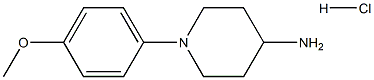 1-(4-methoxyphenyl)piperidin-4-amine hydrochloride Structure