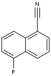 1-Cyano-5-fluoronaphthalene 구조식 이미지