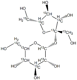 Sucrose-13C12 구조식 이미지