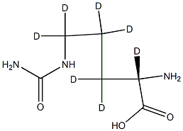 L-Citrulline-2,3,3,4,4,5,5-D7 구조식 이미지