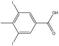 3,5-Diiodo-4-methylbenzoic acid 구조식 이미지