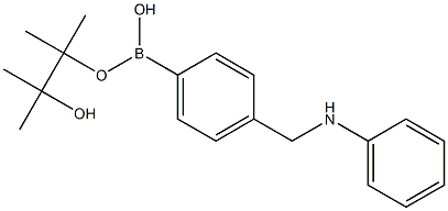4-(Phenylaminomethyl)benzeneboronic acid pinacol ester 구조식 이미지
