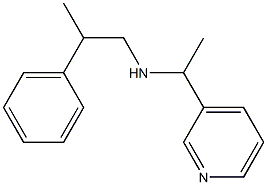 (2-phenylpropyl)[1-(pyridin-3-yl)ethyl]amine 구조식 이미지