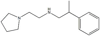 (2-phenylpropyl)[2-(pyrrolidin-1-yl)ethyl]amine Structure