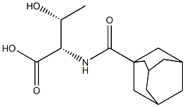 (2S,3R)-2-[(1-adamantylcarbonyl)amino]-3-hydroxybutanoic acid 구조식 이미지