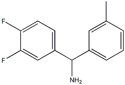 (3,4-difluorophenyl)(3-methylphenyl)methanamine Structure