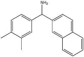 (3,4-dimethylphenyl)(naphthalen-2-yl)methanamine Structure