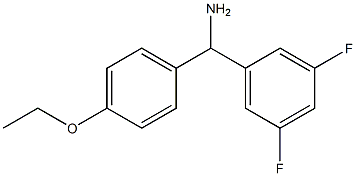 (3,5-difluorophenyl)(4-ethoxyphenyl)methanamine Structure