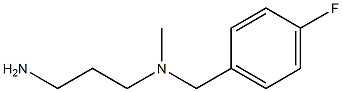 (3-aminopropyl)[(4-fluorophenyl)methyl]methylamine Structure