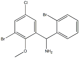 (3-bromo-5-chloro-2-methoxyphenyl)(2-bromophenyl)methanamine Structure