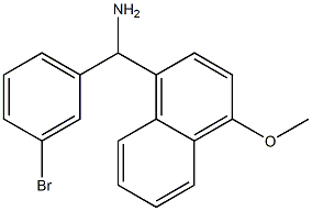 (3-bromophenyl)(4-methoxynaphthalen-1-yl)methanamine 구조식 이미지