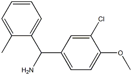 (3-chloro-4-methoxyphenyl)(2-methylphenyl)methanamine Structure