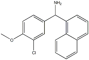 (3-chloro-4-methoxyphenyl)(naphthalen-1-yl)methanamine 구조식 이미지