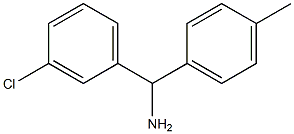 (3-chlorophenyl)(4-methylphenyl)methanamine Structure