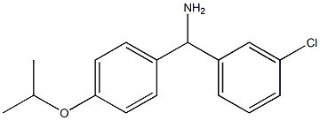 (3-chlorophenyl)[4-(propan-2-yloxy)phenyl]methanamine Structure