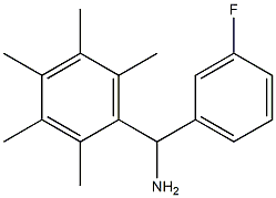 (3-fluorophenyl)(2,3,4,5,6-pentamethylphenyl)methanamine 구조식 이미지