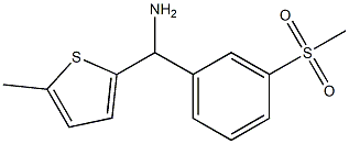 (3-methanesulfonylphenyl)(5-methylthiophen-2-yl)methanamine Structure