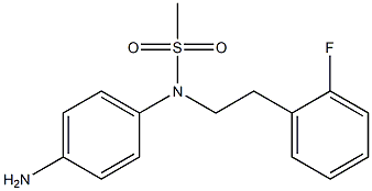 (4-aminophenyl)-N-[2-(2-fluorophenyl)ethyl]methanesulfonamide 구조식 이미지