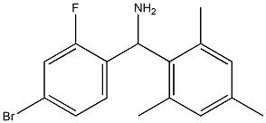 (4-bromo-2-fluorophenyl)(2,4,6-trimethylphenyl)methanamine Structure