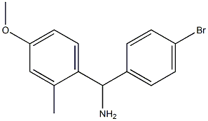 (4-bromophenyl)(4-methoxy-2-methylphenyl)methanamine Structure