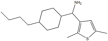 (4-butylcyclohexyl)(2,5-dimethylthiophen-3-yl)methanamine Structure