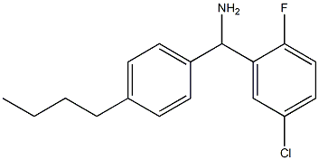 (4-butylphenyl)(5-chloro-2-fluorophenyl)methanamine Structure