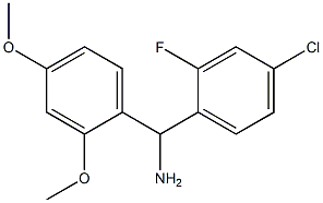 (4-chloro-2-fluorophenyl)(2,4-dimethoxyphenyl)methanamine Structure