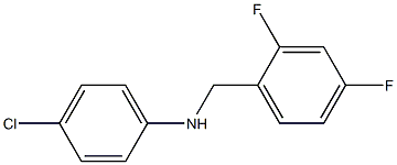 (4-chlorophenyl)(2,4-difluorophenyl)methylamine Structure