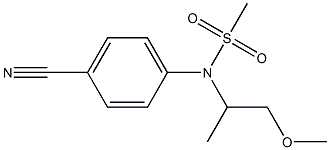 (4-cyanophenyl)-N-(1-methoxypropan-2-yl)methanesulfonamide 구조식 이미지