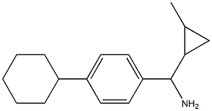 (4-cyclohexylphenyl)(2-methylcyclopropyl)methanamine Structure