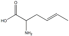(4E)-2-aminohex-4-enoic acid 구조식 이미지