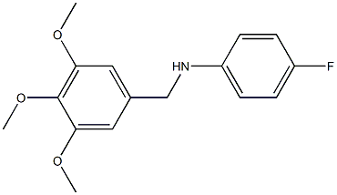 (4-fluorophenyl)(3,4,5-trimethoxyphenyl)methylamine Structure