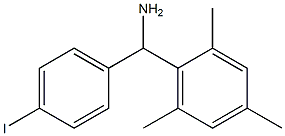 (4-iodophenyl)(2,4,6-trimethylphenyl)methanamine Structure