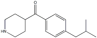 (4-isobutylphenyl)(piperidin-4-yl)methanone Structure