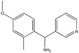 (4-methoxy-2-methylphenyl)(pyridin-3-yl)methanamine 구조식 이미지