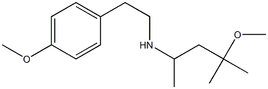 (4-methoxy-4-methylpentan-2-yl)[2-(4-methoxyphenyl)ethyl]amine Structure