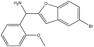 (5-bromo-1-benzofuran-2-yl)(2-methoxyphenyl)methanamine 구조식 이미지