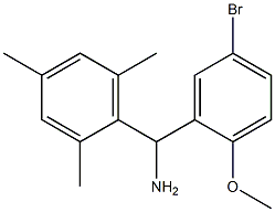 (5-bromo-2-methoxyphenyl)(2,4,6-trimethylphenyl)methanamine 구조식 이미지