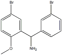 (5-bromo-2-methoxyphenyl)(3-bromophenyl)methanamine 구조식 이미지