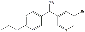 (5-bromopyridin-3-yl)(4-propylphenyl)methanamine 구조식 이미지
