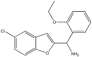 (5-chloro-1-benzofuran-2-yl)(2-ethoxyphenyl)methanamine 구조식 이미지