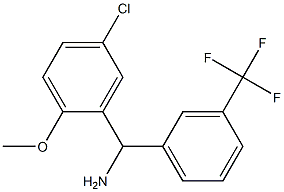 (5-chloro-2-methoxyphenyl)[3-(trifluoromethyl)phenyl]methanamine Structure