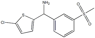 (5-chlorothiophen-2-yl)(3-methanesulfonylphenyl)methanamine 구조식 이미지