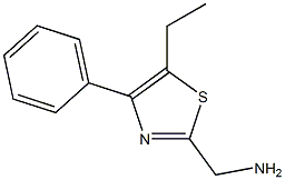 (5-ethyl-4-phenyl-1,3-thiazol-2-yl)methanamine 구조식 이미지