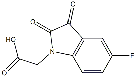 (5-fluoro-2,3-dioxo-2,3-dihydro-1H-indol-1-yl)acetic acid 구조식 이미지