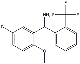 (5-fluoro-2-methoxyphenyl)[2-(trifluoromethyl)phenyl]methanamine 구조식 이미지