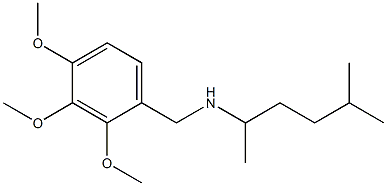 (5-methylhexan-2-yl)[(2,3,4-trimethoxyphenyl)methyl]amine Structure