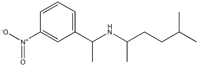 (5-methylhexan-2-yl)[1-(3-nitrophenyl)ethyl]amine Structure
